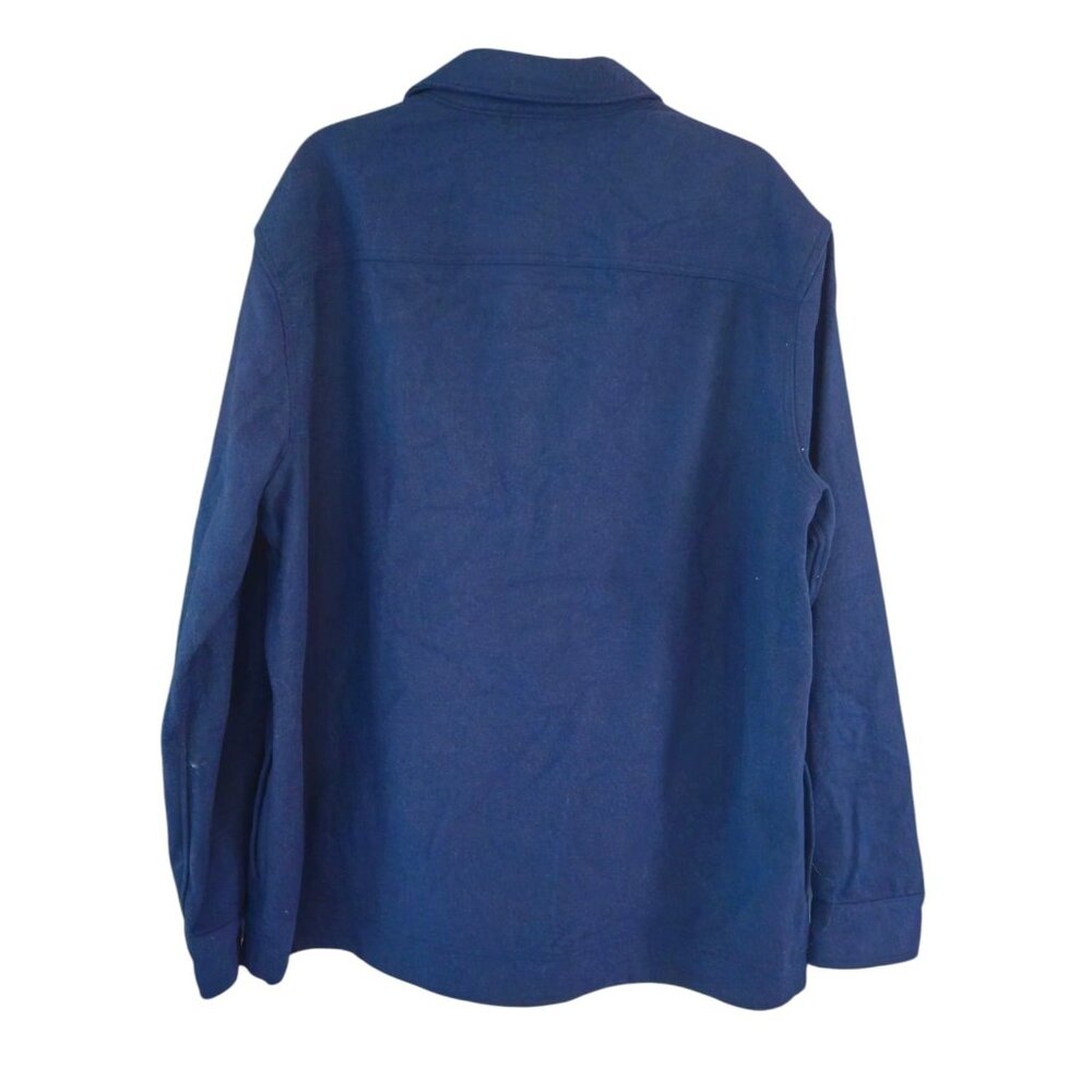 Christian Lacroix Mens Size XL Wool Blend  Shirt Jacket Navy Blue NEW - Picture 3 of 3